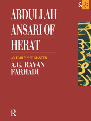 cover image of Abdullah Ansari of Herat (1006-1089 Ce)